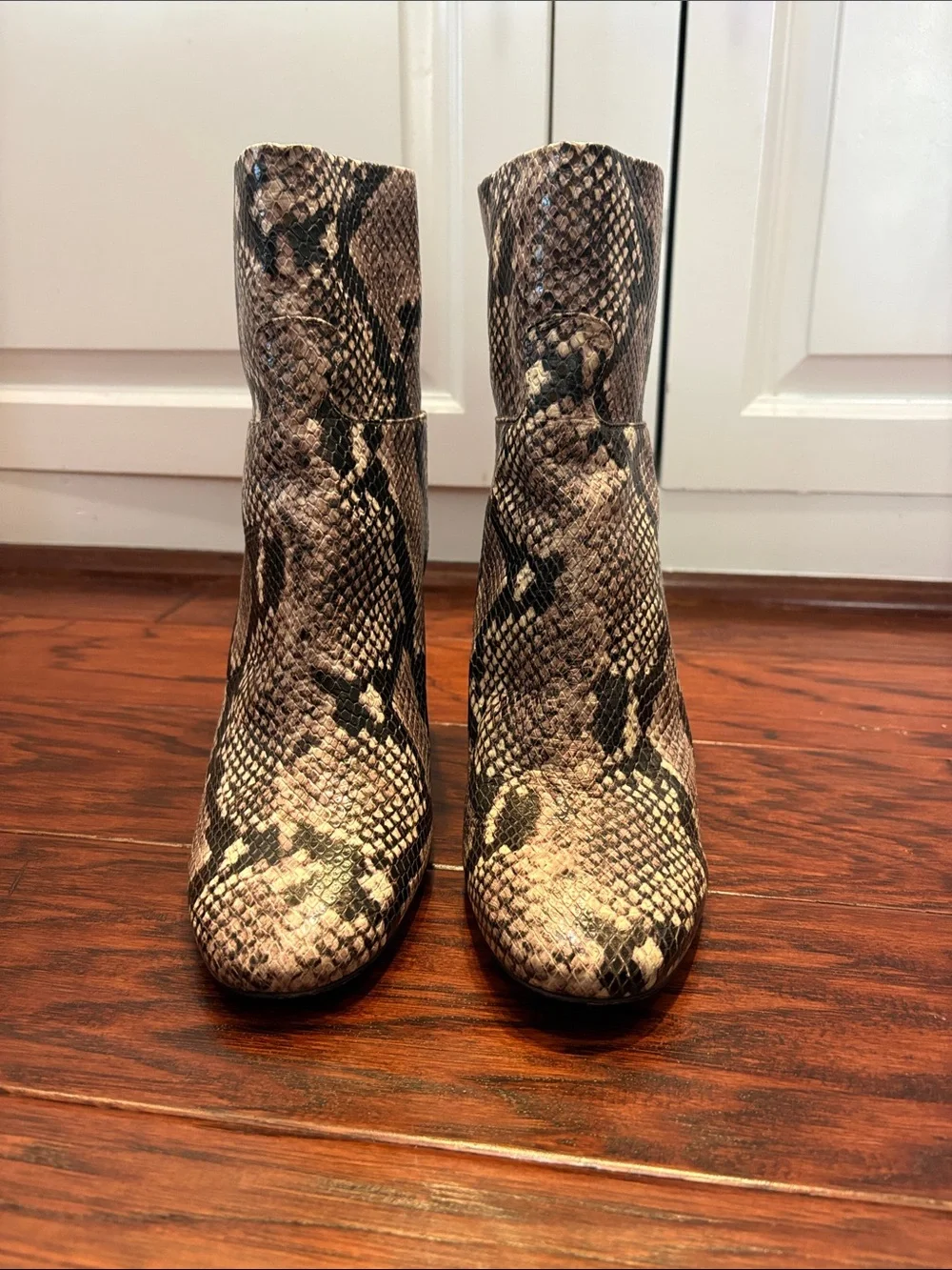 Tory Burch Kira Snake-Print Ankle Boots - Neutral Brown